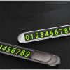 iTop Hidden Car Temporary Parking Number Plate - Night Glow Version | Durable Aluminum Alloy (Wholesale Only)