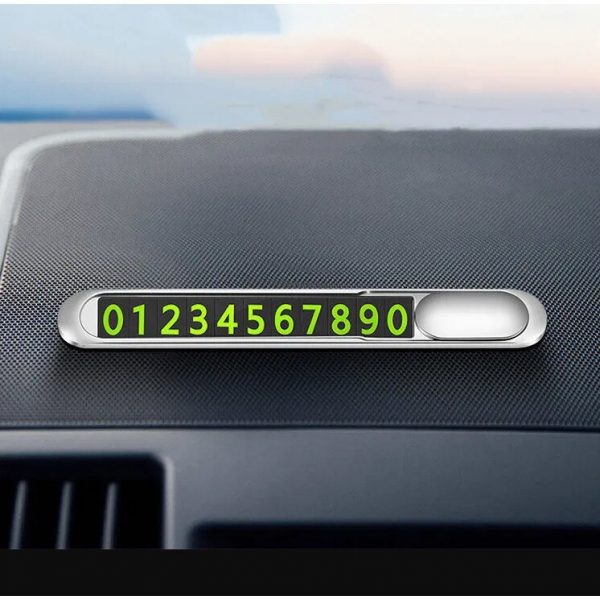 iTop Hidden Car Temporary Parking Number Plate - Night Glow Version | Durable Aluminum Alloy (Wholesale Only)