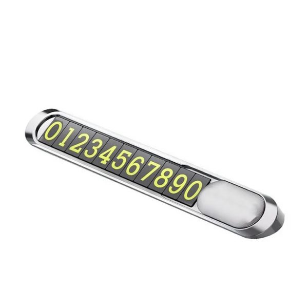 iTop Hidden Car Temporary Parking Number Plate - Night Glow Version | Durable Aluminum Alloy (Wholesale Only)